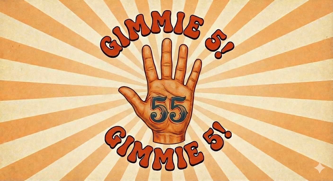 GIMMIE 5! - High five hand with 55