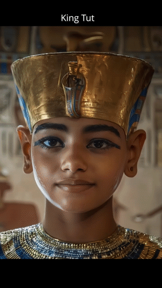 Tutanchamun animiert mit KI
